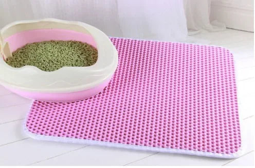 LitterLuxe™ Dual-Layer Trapping Mat – Waterproof & Easy Clean Cat Litter Mat
