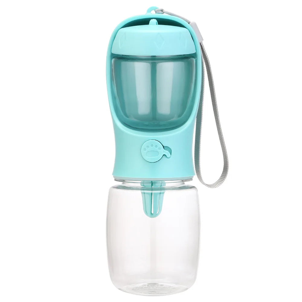 AquaPaw™ Pro 3-in-1 Travel Bottle – Hydration, Feeding & Waste Management All-in-One