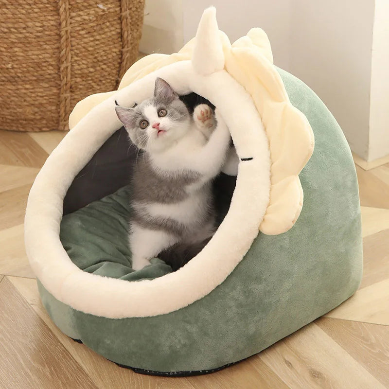 CozyCave™ 2-in-1 Pet Bed – Deep Sleep for Cats & Small Dogs