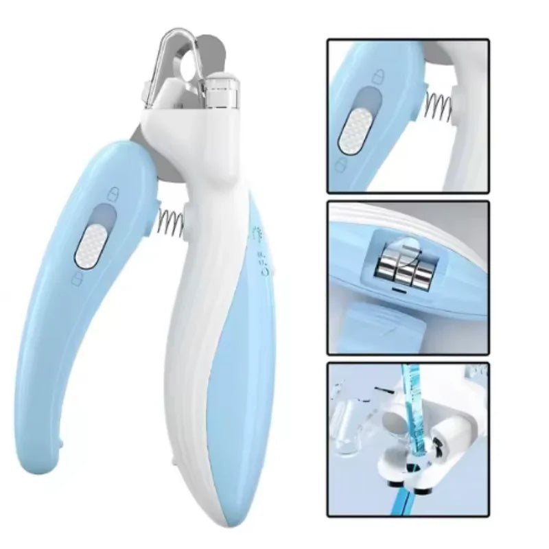 SafeClip™ Professional LED Pet Nail Clipper – Safety First for Cats & Dogs